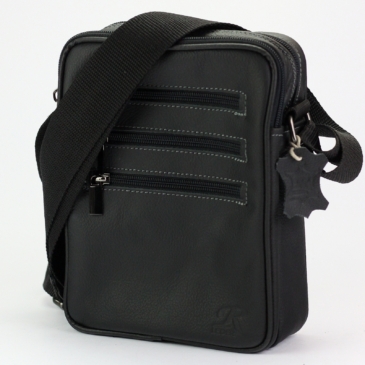 Gregorio férfi oldaltáska fekete színben 