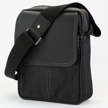 Gregorio férfi oldaltáska fekete színben 