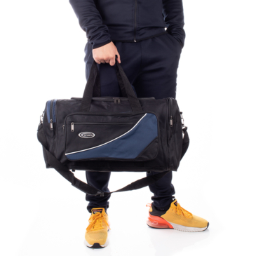 Sport és Utazótáska fekete-kék színben 50 cm 