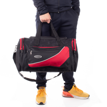 Sport és Utazótáska fekete-piros színben 50 cm 
