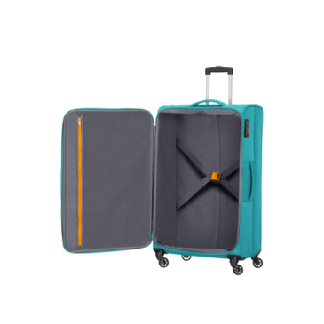 American Tourister Heat Wave Spinner bőrönd 80 cm Aqua Blue színben