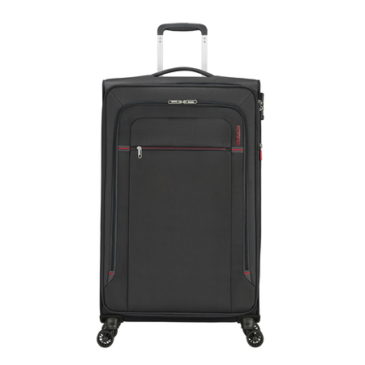 American Tourister Crosstrack Spinner bővíthető bőrönd 79 cm Grey/Red színben