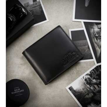 Tágas, Valódi bőr férfi pénztárca RFID védelemmel- Always Wild