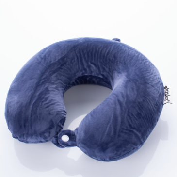 Prémium minőségű memóriahabos nyakpárna sötétkék színben