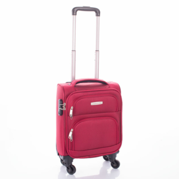 LEONARDO DA VINCI Bőrönd kabin XS méret kivehető kerékkel WIZZ ingyenes kabinbőrönd