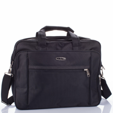 Nagyméretű Fekete üzleti táska laptoptartóval bővíthető 