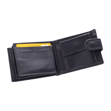 GIULIO kisméretű férfi pénztárca fekete színben 