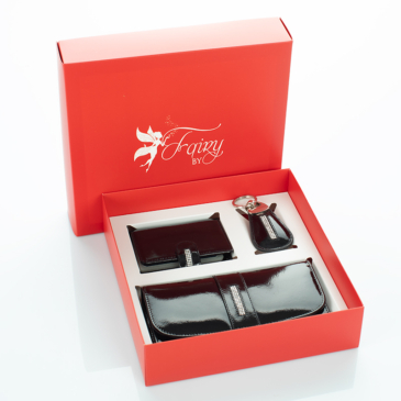 Fairy Crystal köves pénztárca kártyatartó kulcstartó ajándékcsomag