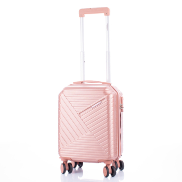 LEONARDO DA VINCI Bőrönd kabin XS méret kivehető kerékkel keményfalú WIZZ ingyenes kabinbőrönd