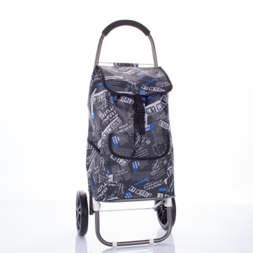 Sokzsebes Gurulós bevásárlókocsi jeans mintás