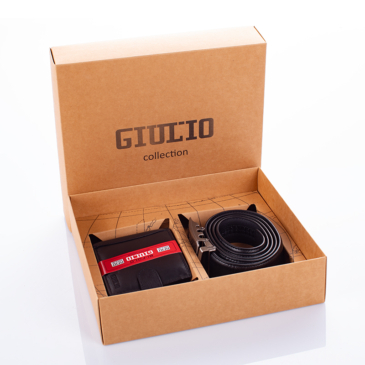 GIULIO Férfi Ajándékcsomag – Pénztárca &amp; Öv Szett