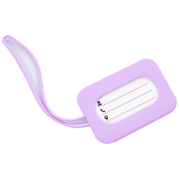 Szilikonos bőröndcímke Lila