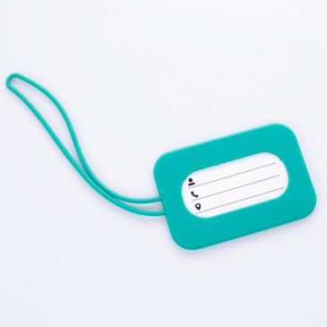 Szilikonos bőröndcímke zöld