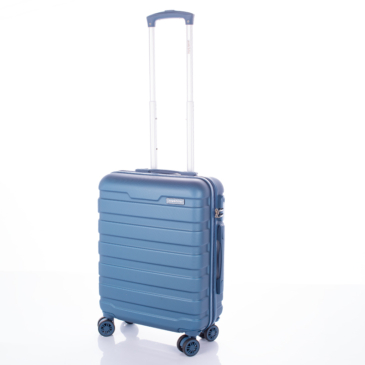 Leonardo Da Vinci  WIZZAIR RYANAIR méretű keményfalú kabinbőrönd 55 x 40 x 23 cm Fekete színben