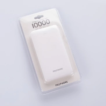 Powerbank csatlakozó kábellel 10000 mAh Fehér