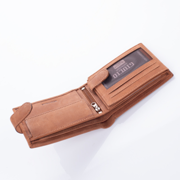 Giulio Valódi bőr férfi pénztárca barna színben RFID védelemmel 
