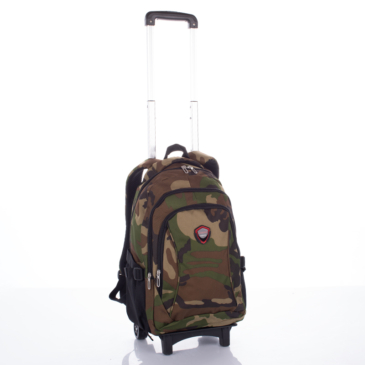 Gurulós iskolatáska terepmintás 