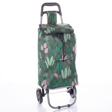 Gurulós bevásárlókocsi pálma mintával