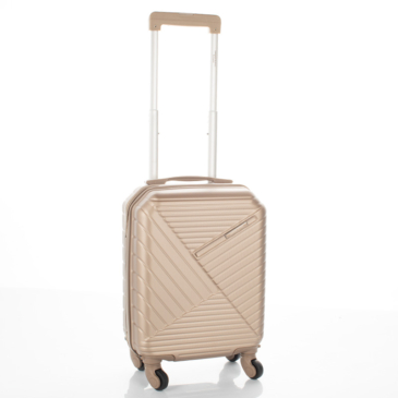 LEONARDO DA VINCI Bőrönd kabin XS méret kivehető kerékkel keményfalú WIZZ ingyenes kabinbőrönd