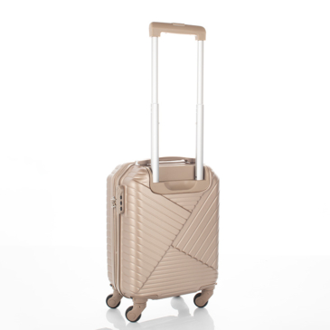 LEONARDO DA VINCI Bőrönd kabin XS méret kivehető kerékkel keményfalú WIZZ ingyenes kabinbőrönd