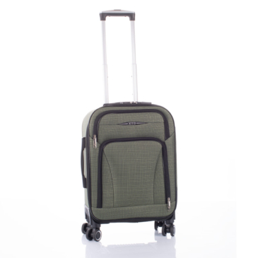 Bőrönd kabin méret sötétzöld színben