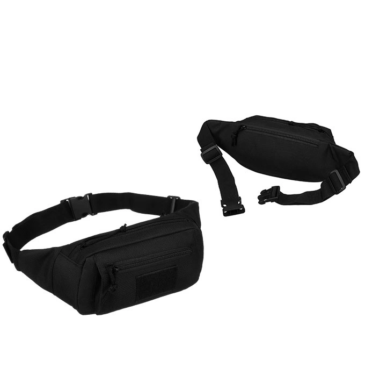 3 zsebes övtáska fekete színben