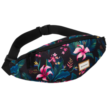 Tágas női övtáska divatos mintával