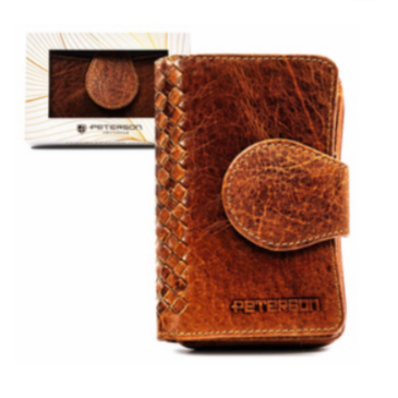 Kis méretű Valódi bőr női pénztárca RFID védelemmel