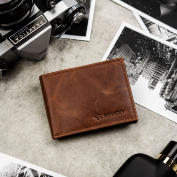 Valódi bőr férfi pénztárca barna színben kedvezményes áron díszdobozban