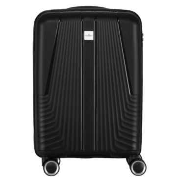 Peterson vízálló kabinbőrönd fekete színben TSA számzárral 55 x 35 x 22 cm