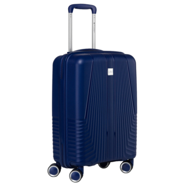 Peterson vízálló kabinbőrönd sötétkék színben TSA számzárral 55 x 35 x 22 cm
