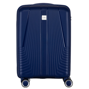 Peterson vízálló kabinbőrönd sötétkék színben TSA számzárral 55 x 35 x 22 cm
