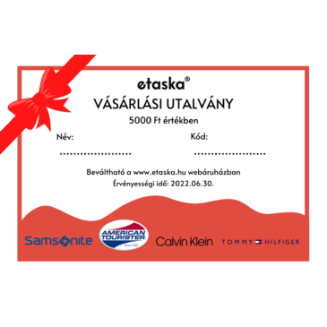 Vásárlási utalvány 5000 Ft értékben