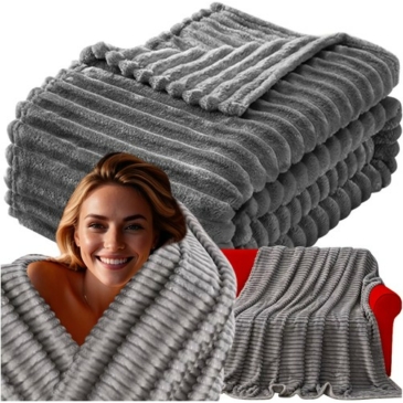 Pihe puha szürke takaró 160 x 200 cm