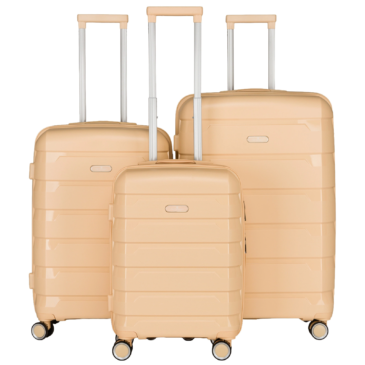 Peterson 3 részes bőrönd szett TSA számzárral