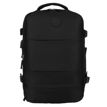 Peterson Többfunkciós Tágas Utazó Hátizsák cipőtartóval,USB csatlakozóval WizzAir méretű 40x30x20 cm Fekete színben