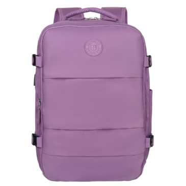 Peterson Többfunkciós Tágas Utazó Hátizsák cipőtartóval,USB csatlakozóval WizzAir méretű 40x30x20 cm Lila színben
