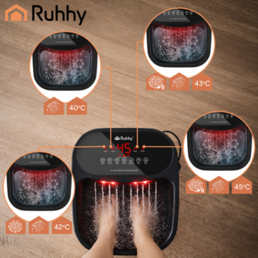 Lábmasszírozó Fűtéses hidromasszázs SPA Fűtéses esőztető zuhany