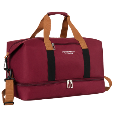 Peterson bordó színű bővíthető Utazótáska/Sporttáska WizzAir méretben