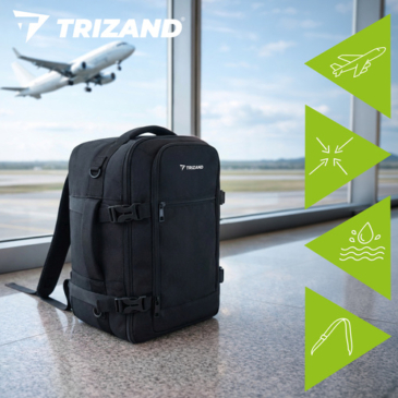 Vízálló 3-funkciós kézipoggyász hátizsák / válltáska – Wizz Air és Ryanair kompatibilis 40x30x20 cm