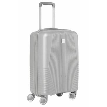 Peterson vízálló kabinbőrönd szürke színben TSA számzárral 55 x 35 x 22 cm