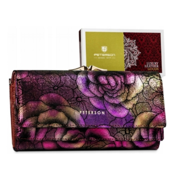 Peterson Valódi bőr Pénztárca