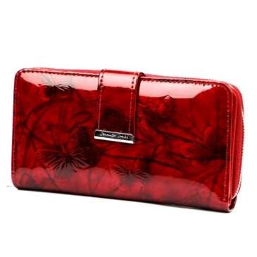 Jennifer Jones Valódi bőr Pénztárca pillangó mintával