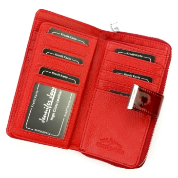 Jennifer Jones Valódi bőr Pénztárca pillangó mintával