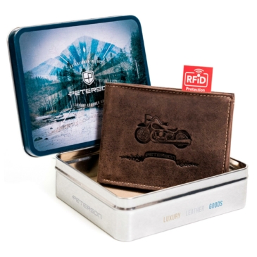 Motoros Valódi bőr Pénztárca