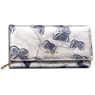 Női bőr pénztárca PTN 42106-BF Ezüst