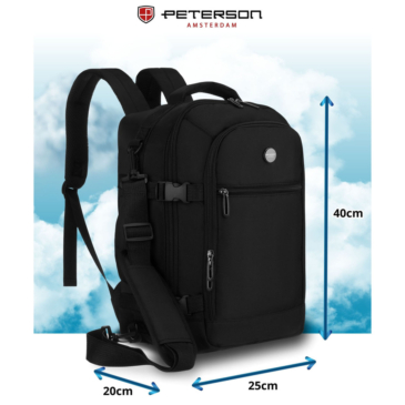 PTN GAWRON-4 utazási hátizsák Fekete