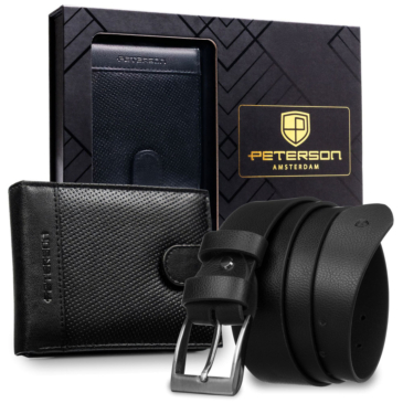 PTN N992L-DOT-BW Fekete portré+pánt szett