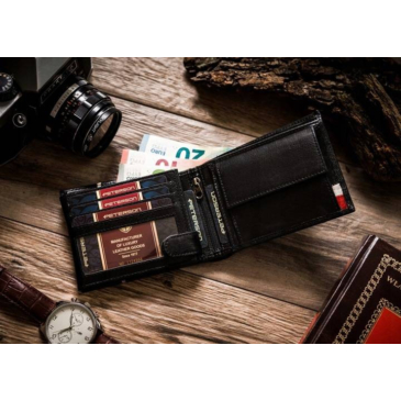 Ajándékcsomag: Férfi pénztárca + kártyatárca PTN ZM37 Peterson