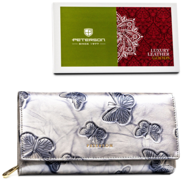 Női bőr pénztárca PTN 42106-BF Ezüst